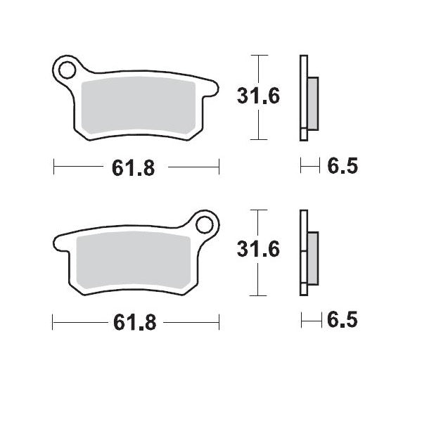 Moto-Master Brake Pad Racing GP 094612