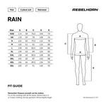 Rebelhorn Rain sæt 2-delt regn sort /influenza