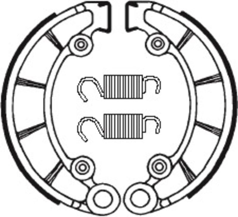 Tecnium Street/ATV Organic Brake Shoes - BA072 1022254