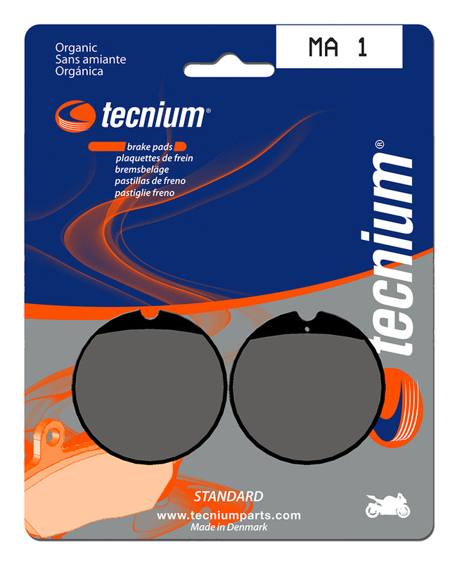 Tecnium Street Organic Brake Pads - MA1 1022323