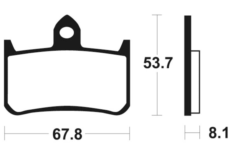 Tecnium Street Organic Brake Pads - MA122 1022343