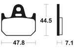 Tecnium Street Organic Brake Pads - MA159 1022382