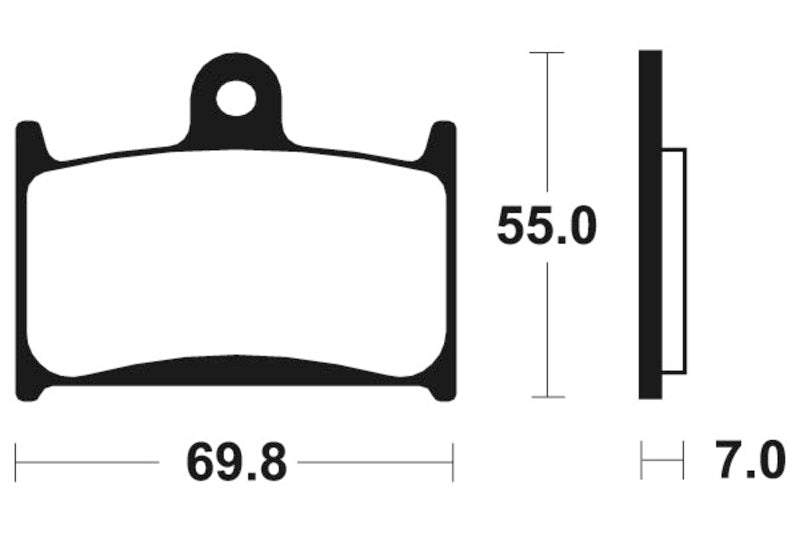 Tecnium Street Organic Brake Pads - MA214 1022423