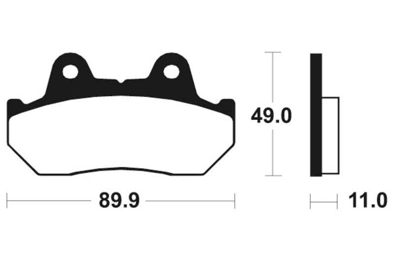 Tecnium Street Organic Brake Pads - MA42 1022509