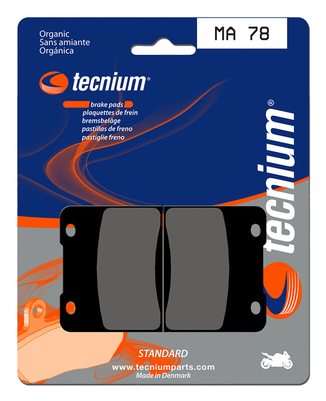 Tecnium Street Organic Brake Pads - MA78 1022546