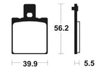 Tecnium Street Organic Brake Pads - MA83 1022552