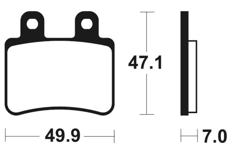 Tecnium scooter organic brake pads - ME273 1022661