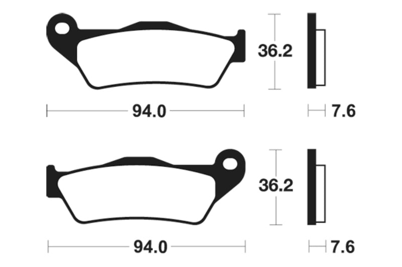 Tecnium Street Performance Sintered Metal Brake Pads - MF171 1022737