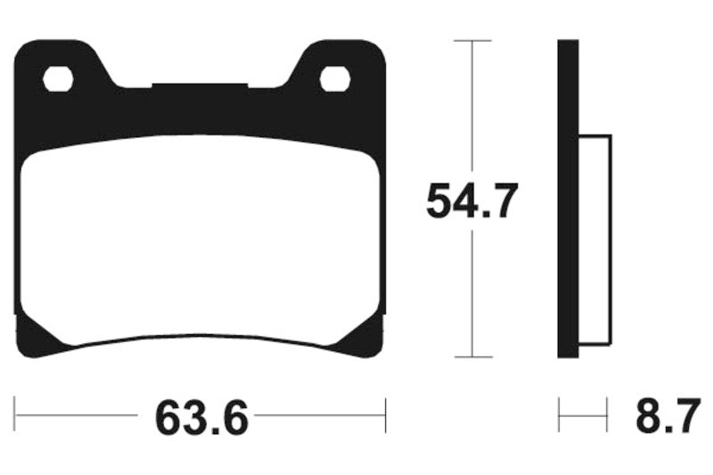 Tecnium Street Performance Sintered Metal Brake Pads - MF55 1022799