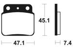 Tecnium MX/ATV sintrede metalbremseklodser - MO149 1022848