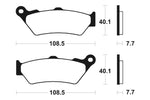 Tecnium MX/ATV sintrede metalbremseklodser - MO174 1022850