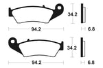 Tecnium MX/ATV sintrede metalbremseklodser - MO194 1022854