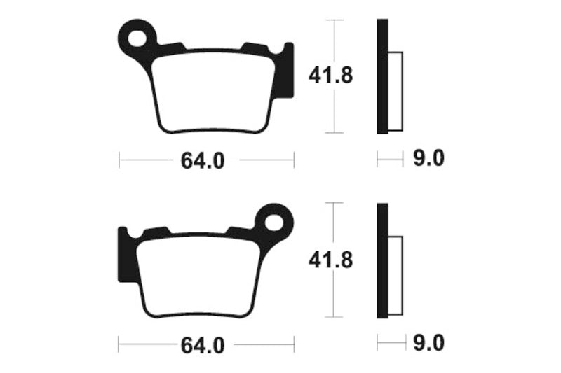 Tecnium MX/ATV sintrede metalbremseklodser - MO291 1022874