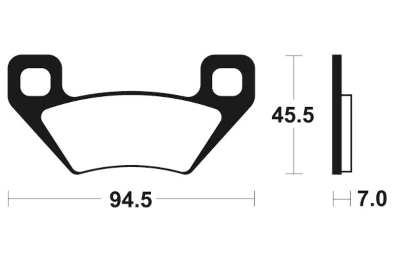 Tecnium MX/ATV sintrede metalbremseklodser - MO322 1022884