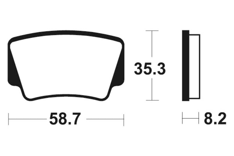 Tecnium MX/ATV Sintered Metal Brake Pads - MO367 1022897