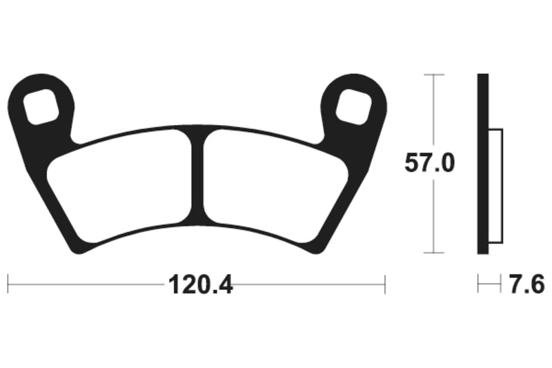 Tecnium MX/ATV Sintered Metal Brake Pads - MO397 1022901