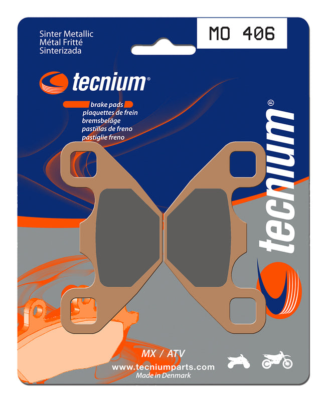 Tecnium MX/ATV sintrede metalbremseklodser - MO406 1022905