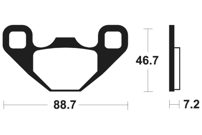 Tecnium MX/ATV sintrede metalbremseklodser - MO406 1022905