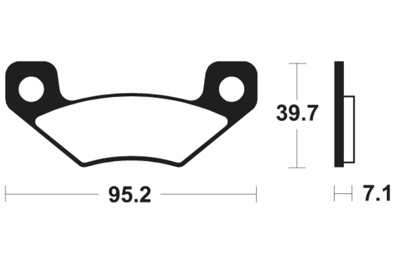 Tecnium MX/ATV sintrede metalbremseklodser - MO408 1022907