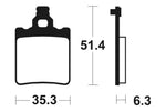 Tecnium MX/ATV sintrede metalbremseklodser - MO74 1022917