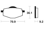 Tecnium MX/ATV sintrede metalbremseklodser - MO75 1022918