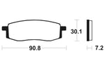 Tecnium MX/ATV sintrede metalbremseklodser - MO80 1022920