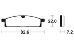 Tecnium MX/ATV sintrede metalbremseklodser - MO89 1022923