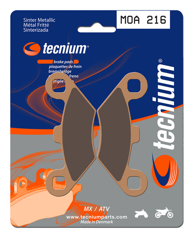 Tecnium MX/ATV Sintered Metal Brake Pads - MOA216 1022928