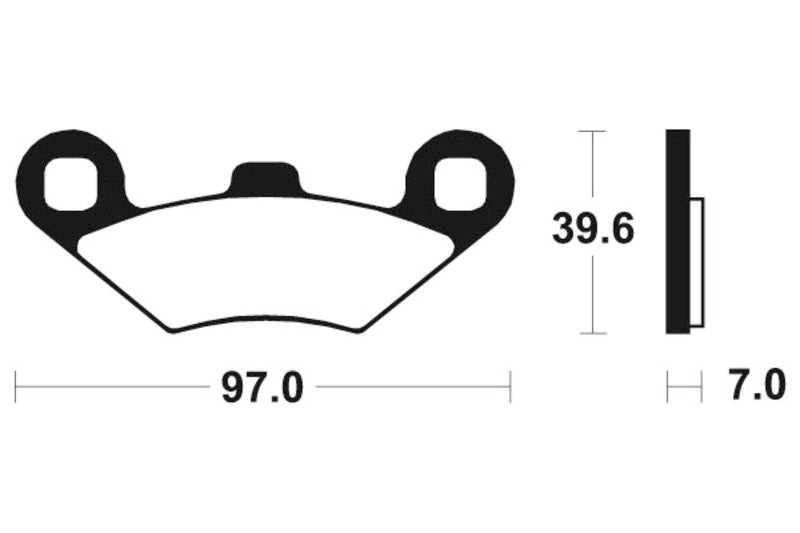 Tecnium MX/ATV sintrede metalbremseklodser - MOA216 1022928