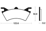 Tecnium MX/ATV Sintered Metal Brake Pads - MOA257 1022932