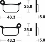 Tecnium racing MX/ATV sintrede metalbremseklodser - Mor294 1022977