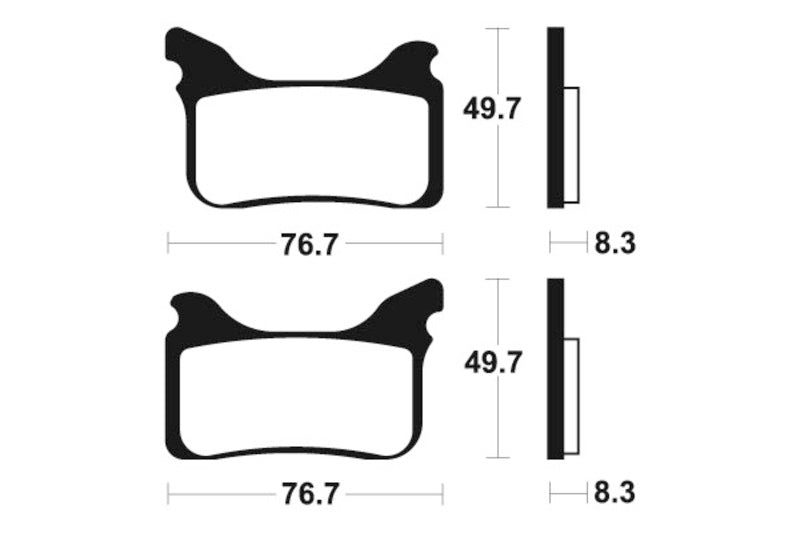 Tecnium racing MX/ATV sintrede metalbremseklodser - Mor342 1022991