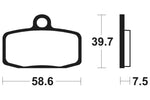 Tecnium racing MX/ATV sintrede metalbremseklodser - Mor385 1023002