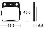 Tecnium Racing MX/ATV Sintered Metal Brake Pads - MOR84 1023027