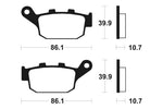 Tecnium Street Performance Sintered Metal Brake Pads - MR114 1023034