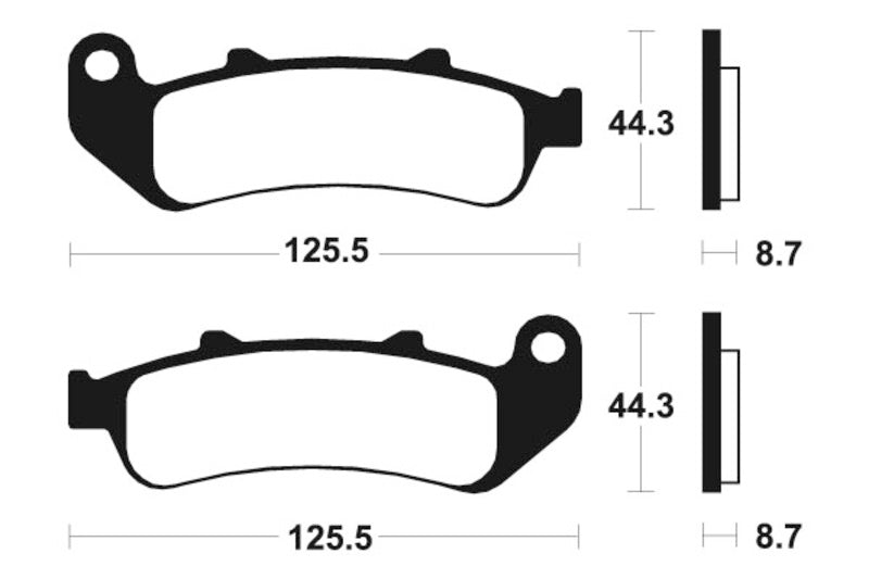 Tecnium Street Performance Sintered Metal Brake Pads - MR185 1023051