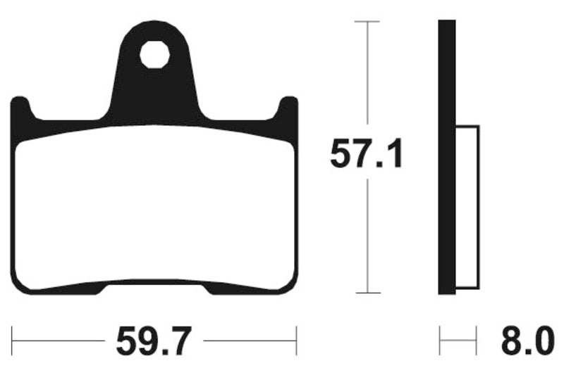 Tecnium Street Performance Sintered Metal Brake Pads - MR215 1023057