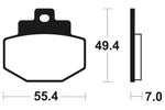 Tecnium maxi scooter sintrede metalbremseklodser - MSS272 1023202