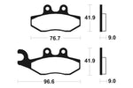 Tecnium maxi scooter sintrede metalbremseklodser - MSS286 1023206