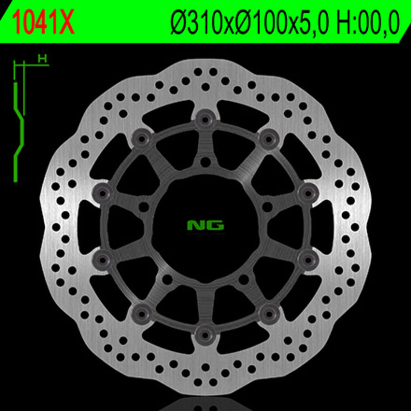 NG BRAKE DISC WAVE 1041X