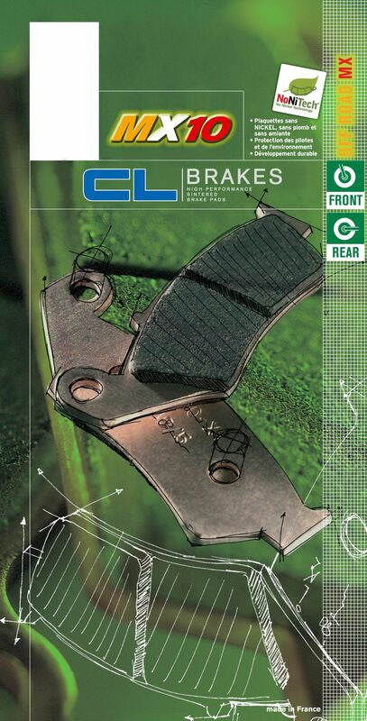 CL BRAKES Off-Road Sinteret Metal Bremseskiver - 2249MX10 2249MX10 