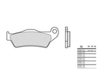 BREMBO Scooter Sintered Metal Brake pads - 07001XS 07001XS