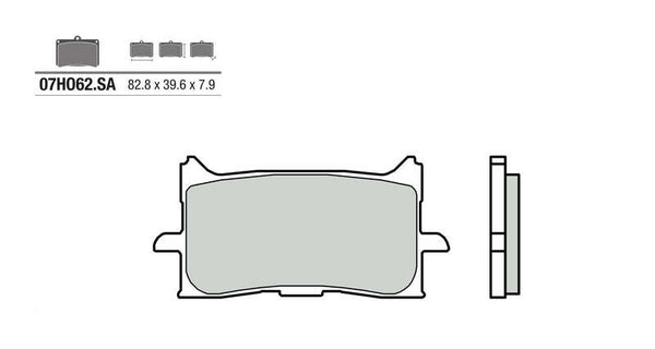 Brembo Street Sintered Metal Brake Pads - 07HO62SA 07HO62SA