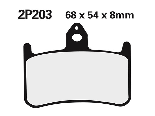 Nissin Street /Off-road sintret metalbremseklodser-2p-203st 2p-203st