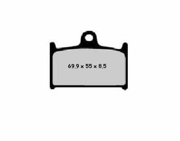 NISSIN Street Semi-Metallic Bremseskiver - 2P-208NS 2P-208NS 