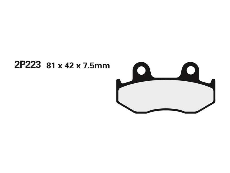 NISSIN Street /Off-Road Sintered Metal Bremseklodser - 2P-223STMX 2P-223STMX 