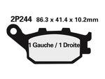 Nissin Street Semi-Metallic Brake Pads-2p-244NS