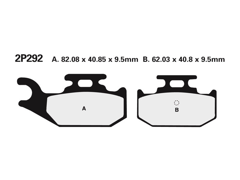 NISSIN Street /Off-Road Sinteret Metal Bremseskiver - 2P-292ST-MX 2P-292ST-MX 