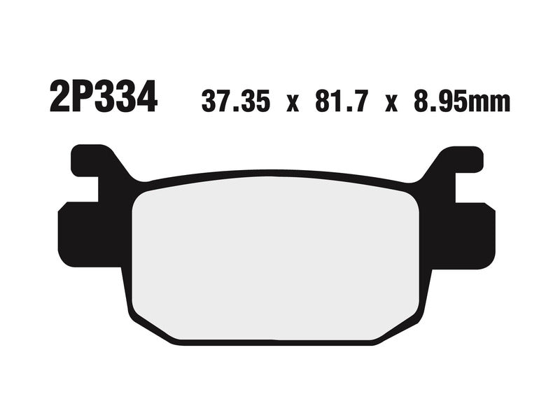 NISSIN Street /Off-Road Sinteret Metal Bremseskiver - 2P-334ST 2P-334ST 