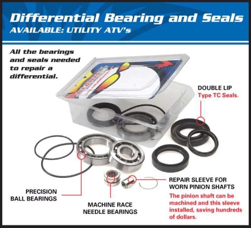 ALL BALLS Front Differential Bearing & Seal Kit Polaris RZR 800 25-2077